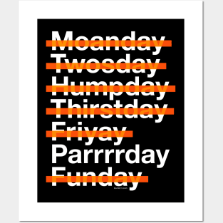 Parrrrday Is My Favorite Day Posters and Art